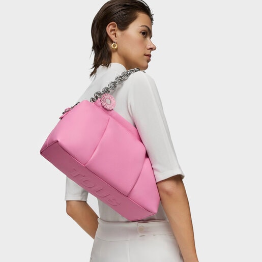 Medium dark pink Bowling bag TOUS Jane