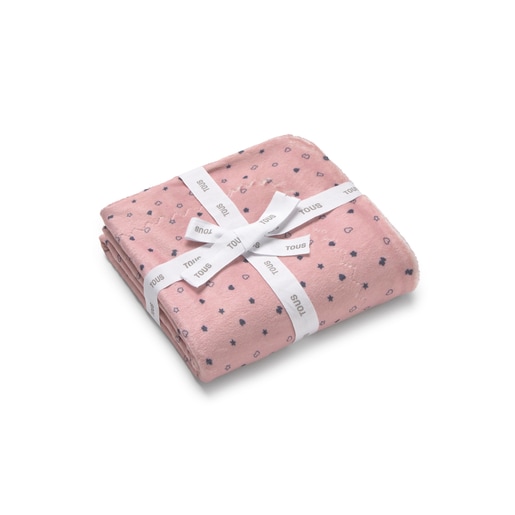 Manta de pelo bebé Mini rosa