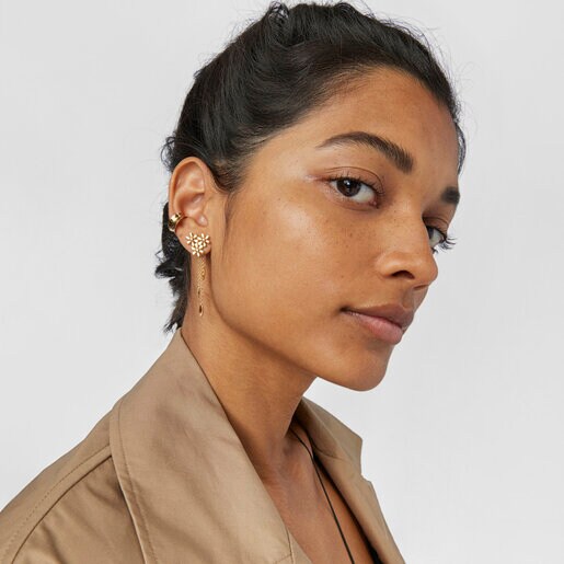 Серьги с удлинением Fragile Nature из вермеля