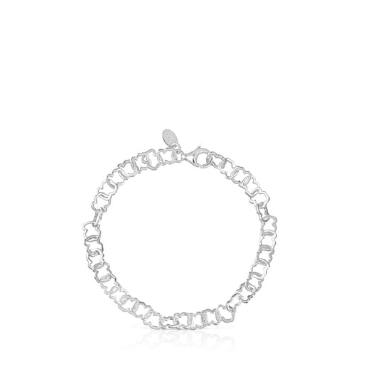 Silver TOUS Carrusel Bracelet 0,8cm motif