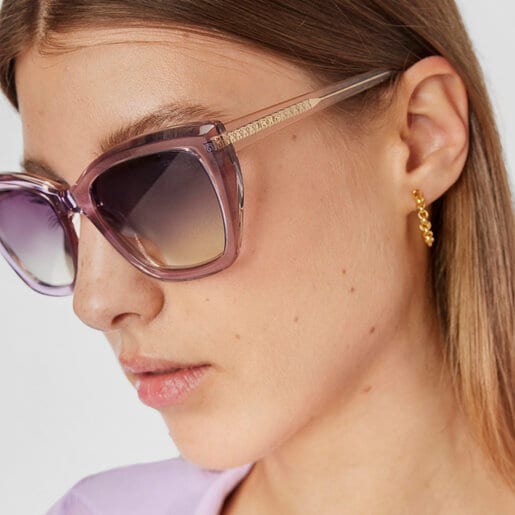 Lilac-colored Sunglasses Pale Square
