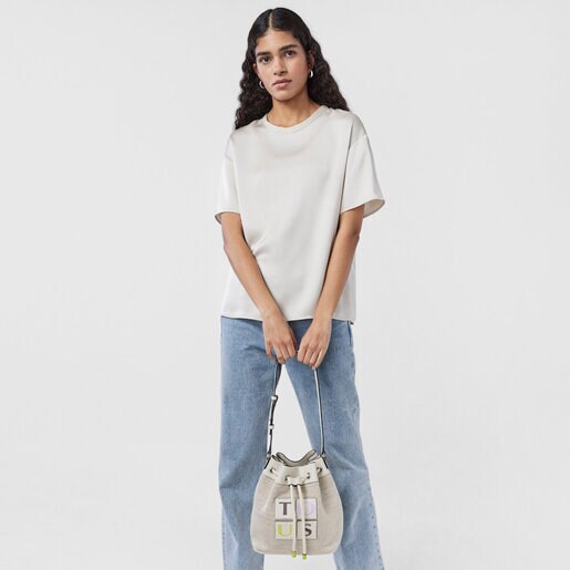 Beige TOUS Yummy Bucket bag