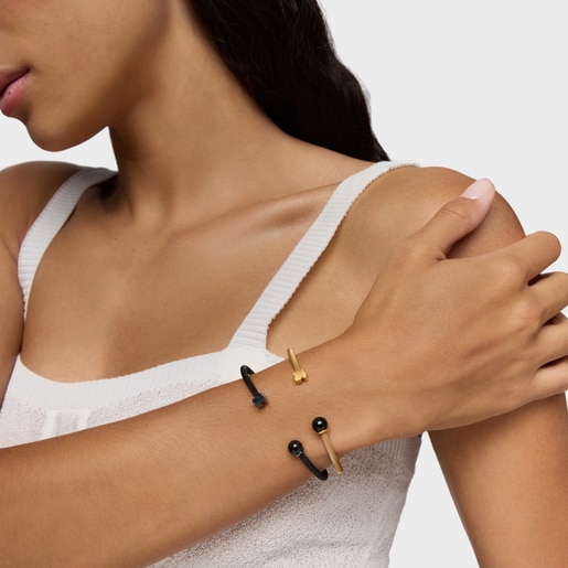 إسورة من الصُلب الأسود بعين الصقر من تشكيلة Icon Mesh