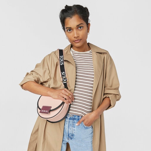 Bandolera pequeña rosa TOUS Halfmoon