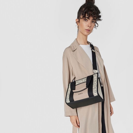 Medium beige TOUS Kaos Mini Evolution Amaya Shopping Bag