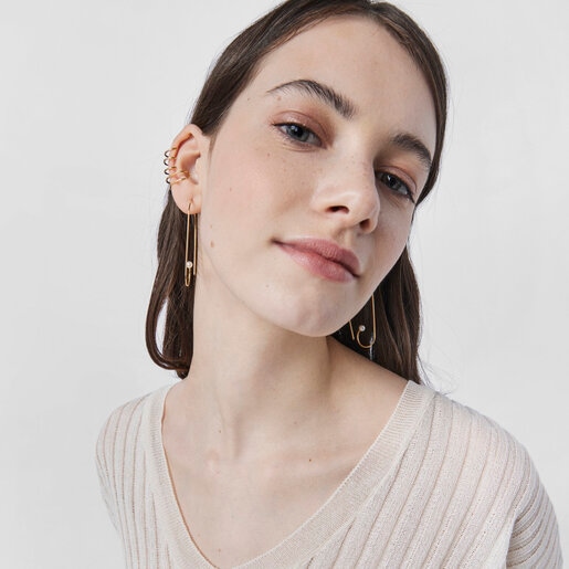 TOUS Basics Silver Vermeil Earcuff