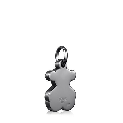 Pingente Sweet Dolls urso em Prata dark silver