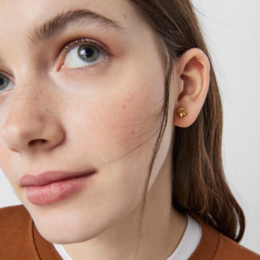 Золотые серьги Oceaan с ракушками