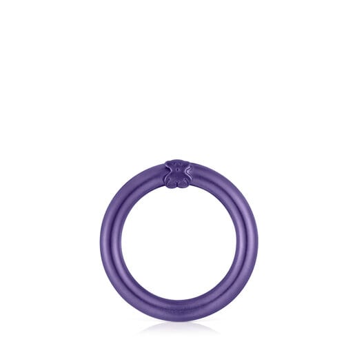 Medium purple-colored silver Ring Hold