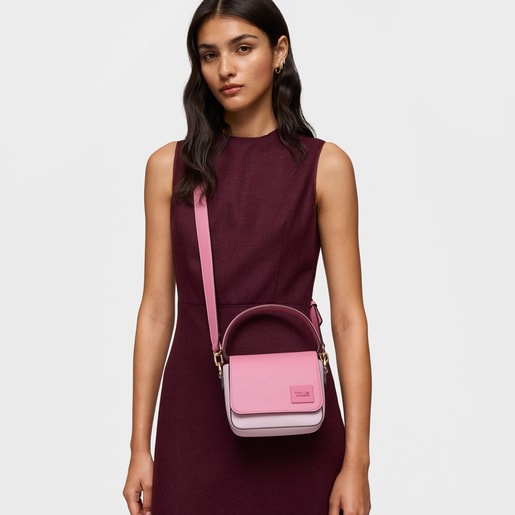 Small mauve and pink Crossbody bag TOUS Amanda