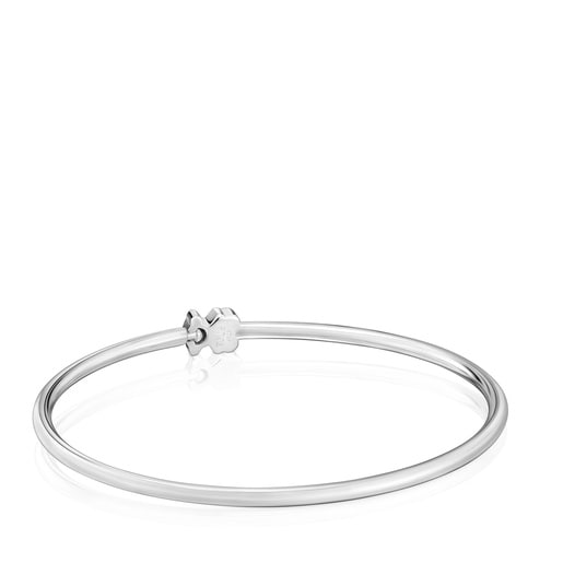 Bracciale rigido in argento con charm a orsetto Sweet Dolls