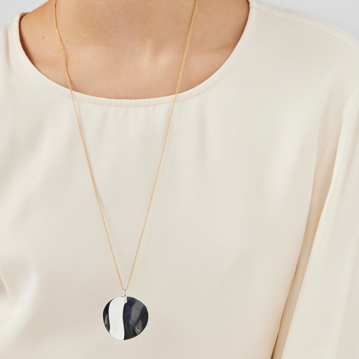 Silver Nenufar petal Pendant