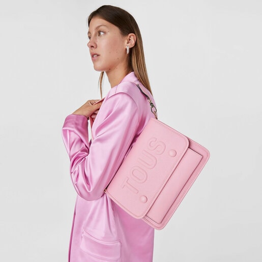 Medium pink TOUS La Rue Audree Crossbody bag | TOUS
