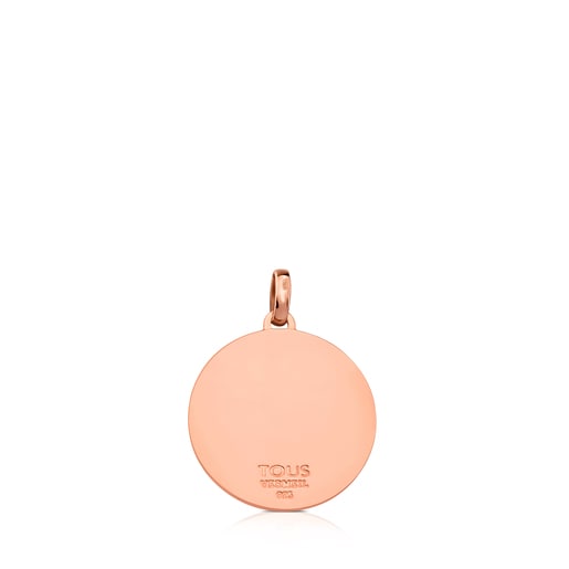 Rose Vermeil Silver Rubric Pendant