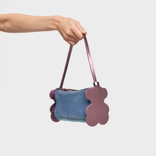 حقيبة كتف باللون العنابي من تشكيلة TOUS Salsi