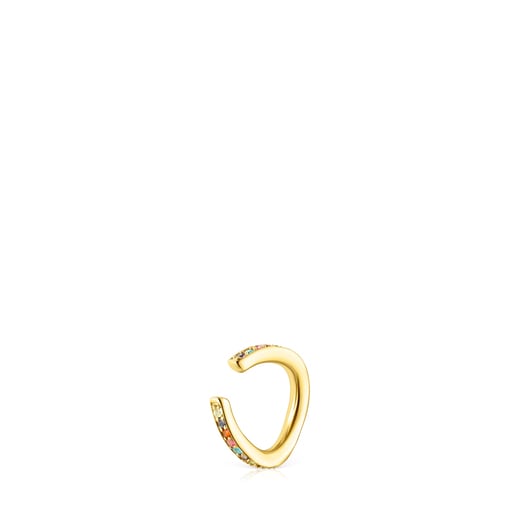 Silver vermeil TOUS Vibrant Colors Earcuff with gemstones | TOUS