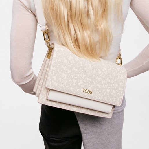 Bandolera mediana Audree beige Kaos Mini Lines