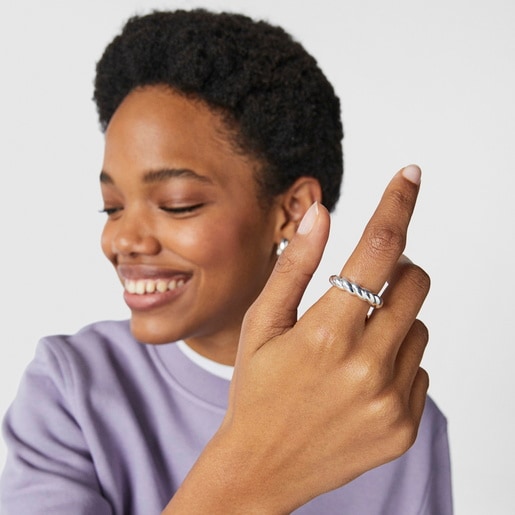 Anillo trenzado Twisted