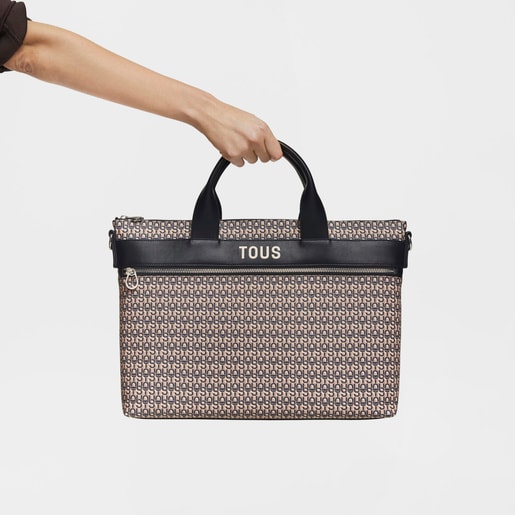 ダークグレーのブリーフケース TOUS MANIFESTO