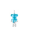 Penjoll de plata i esmalt blau Teddy Bear - Exclusiu online