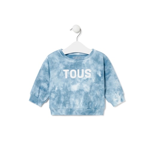 Tie-dye sweatshirt in Casual blue