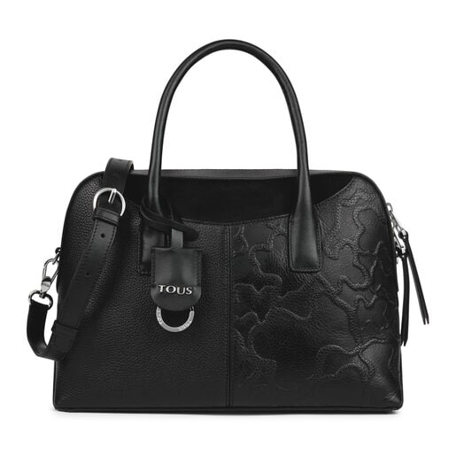 Black Leather TOUS Icon Bowling bag