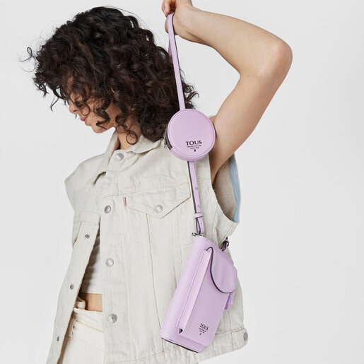 Portamóvil colgante con billetera malva TOUS Funny