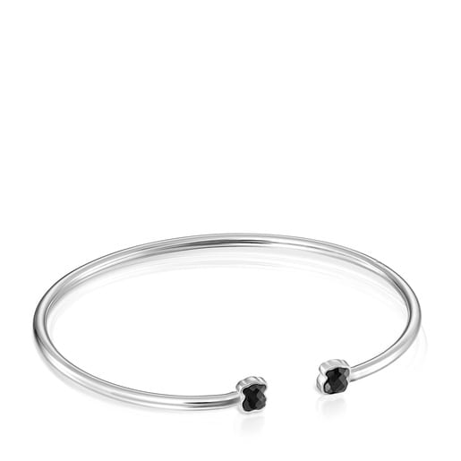 TOUS Mini Onix Bracelet in Silver with Onyx 5,5cm