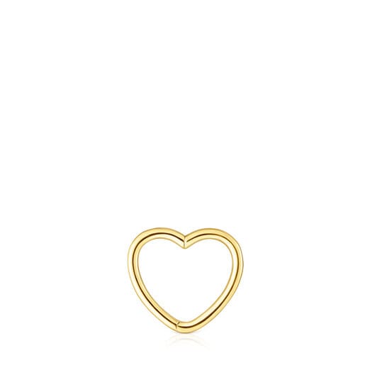 Gold TOUS Basics 1/2 Earring with heart motif | TOUS