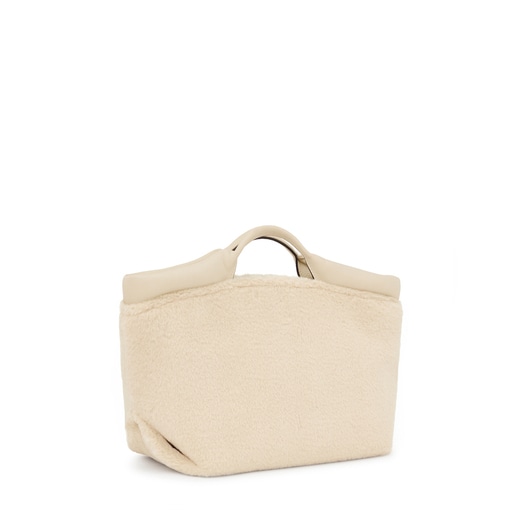 תיק סל TOUS Balloon Wild בינוני בצבע בז'