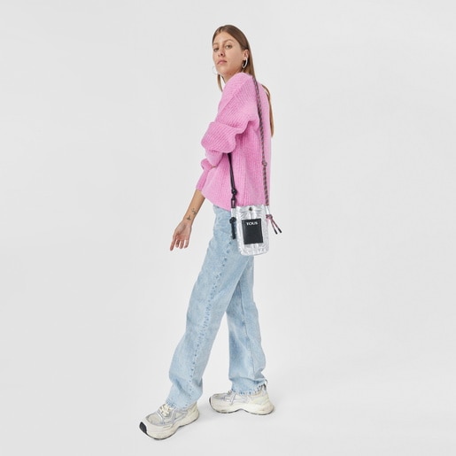 Mini bolso plateado TOUS Empire Padded