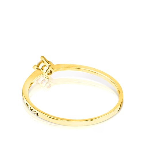 Gold TOUS Brillants Ring with 0,10ct Diamond