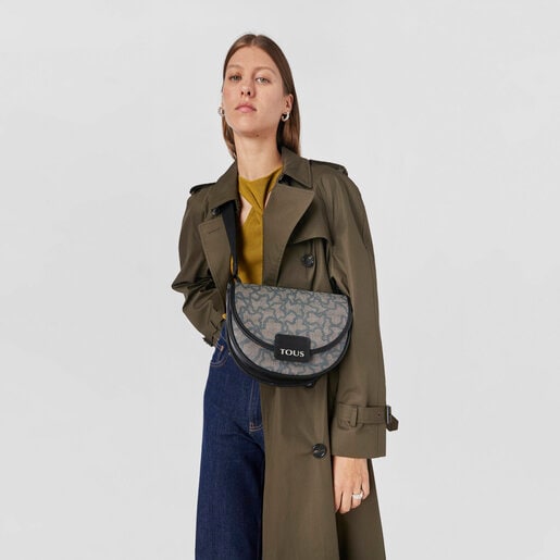 Medium black Amaya Kaos Icon Crossbody bag