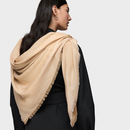 Pañuelo arena TOUS Silhouette Jacquard