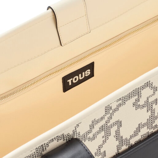 حقيبة تسوق Kaos Pix Amaya كبيرة الحجم باللون البيج