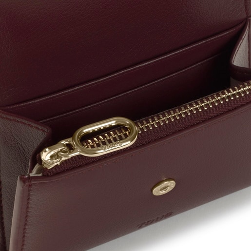 Small burgundy Wallet TOUS City