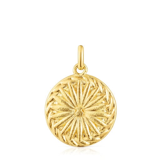 Silver vermeil moon and stars Medallion Efecttous | TOUS