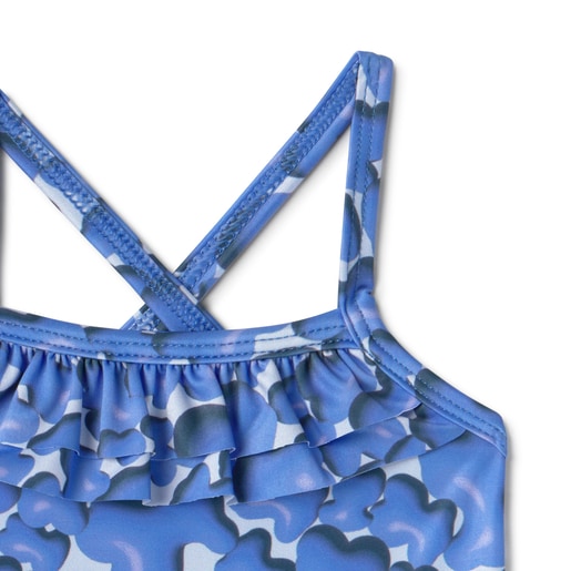 Girls swimsuit in Puff blue