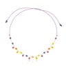 Collier Icon Glass en argent, verre de Murano et nylon lilas