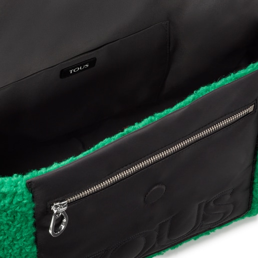 Large green TOUS Empire Fur Crossbody bag