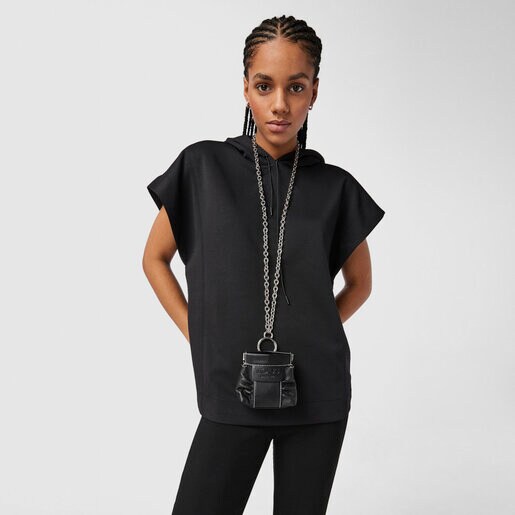 Mini black leather TOUS Empire One-shoulder bag