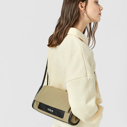 Bandolera mediana caqui TOUS Empire Cotton