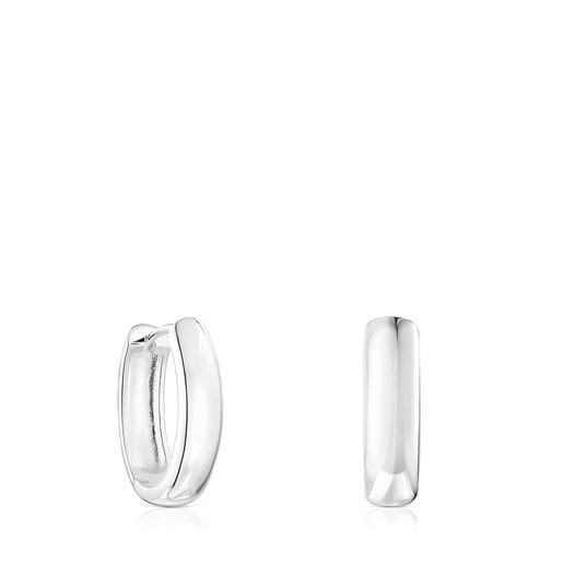 Oval Silver TOUS Basics Earrings | TOUS