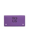 Flat lilac-colored leather TOUS Balloon Wallet