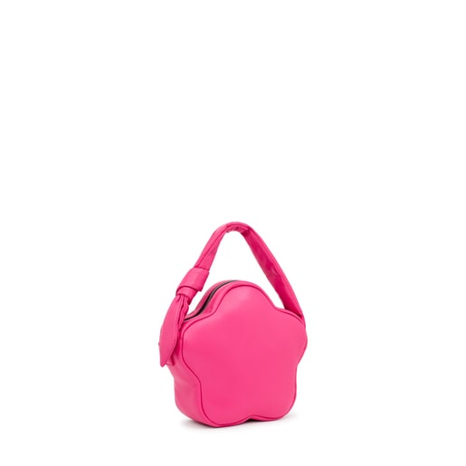 Sac à bandoulière fuchsia fleur TOUS Carol