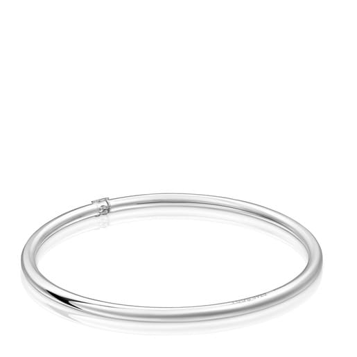 Silver closed Bangle Hold