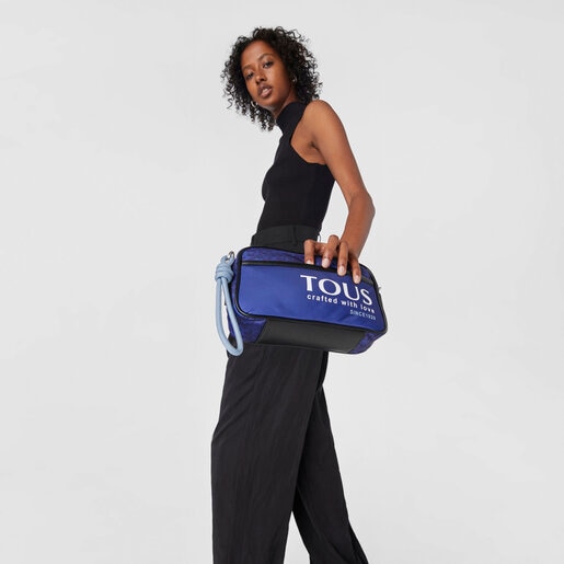 Bandolera reporter morada Kaos Mini Evolution Nylon