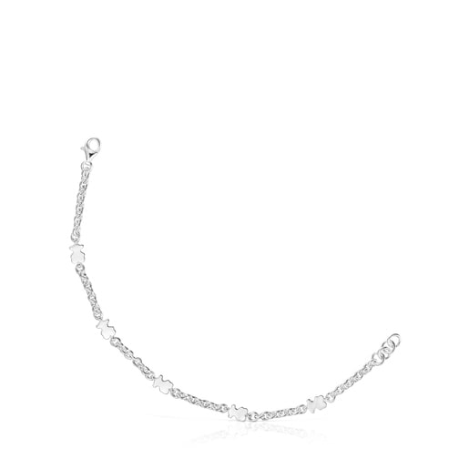 Bracciale a catena in argento con charm a orsetto in argento Sweet Dolls