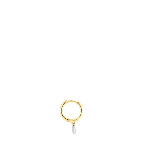 Gold Basics Hoop earring with heart motif | TOUS