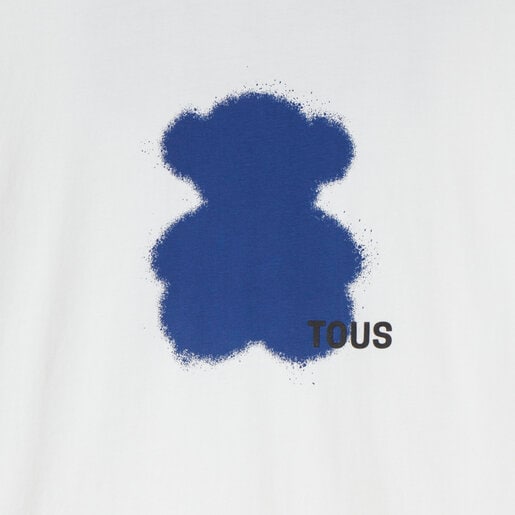 T-shirt de manga curta azul TOUS Motifs Spray L